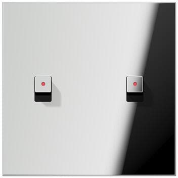 Jung GCR12-5KOE22 Abdeckung mit Kipphebel "Kubus", mit Lichtleiter, glanzchrom