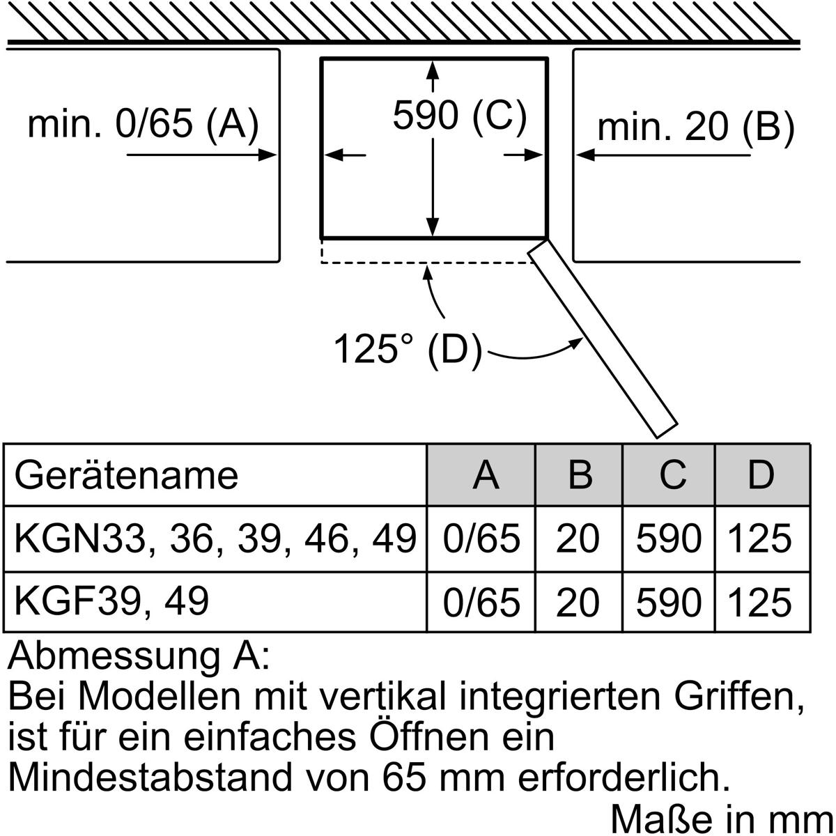 Wagner Serie Kühl-Gefrierkombination, 60cm 2 breit, Stand Edelstahl-Optik Elektroshop Bosch 302l, KGN36NLEA NoFrost, PerfectFit,