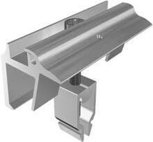 SL Rack Endklemme Vario mit Erdung, Aluminium (91114-00)