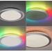 Leuchten Direkt CYBA LED Deckenleuchte, 2-flammig, Fernbedienung, Farbwechsler, silber/weiß (15411-21)