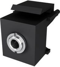 Bachmann Miniklinke, 3,5mm Stereo mit ca. 0,2 m Leitung, schwarz (917.157)