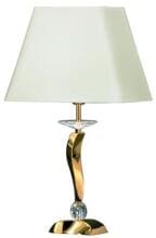 Brumberg GIRATA Tischleuchte, E27, 1x60 W max., mit Schirm Chintz beige, gold glänzend (829043)