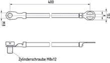 Raychem GURO-EC10-RM8-400-S11 Erdungsseil für EKM 2020, H07VK, 10qmm, 400mm lang (EE0140-000)