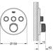 GROHE Grohtherm SmartControl Thermostat mit 3 Absperrventilen, rund