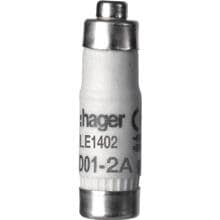 Hager LE1402 Sicherungseinsatz D01 E14 2A 400V gG mit Kennmelder