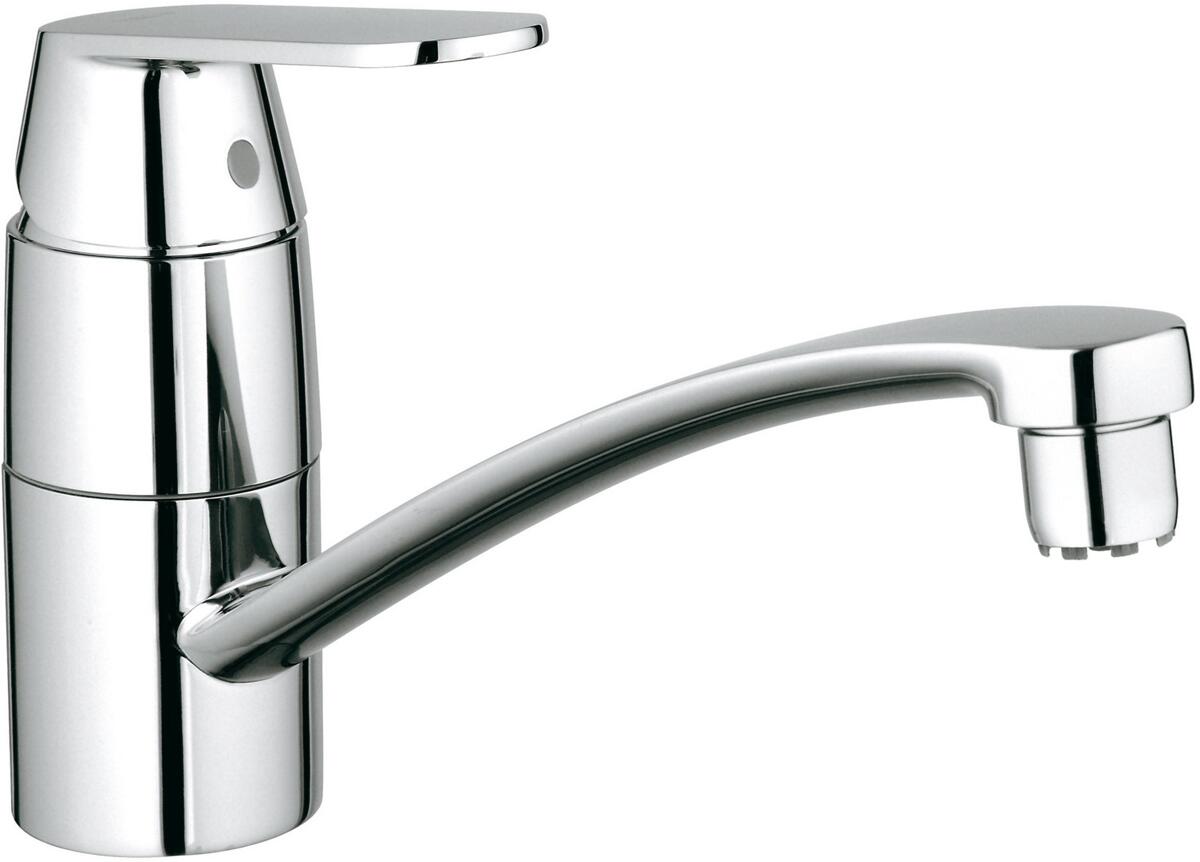 GROHE EH-SPT-Batterie Eurosmart C 31179 Einhebelmischer, flacher Auslauf, Niederdruck, chrom (31179000)