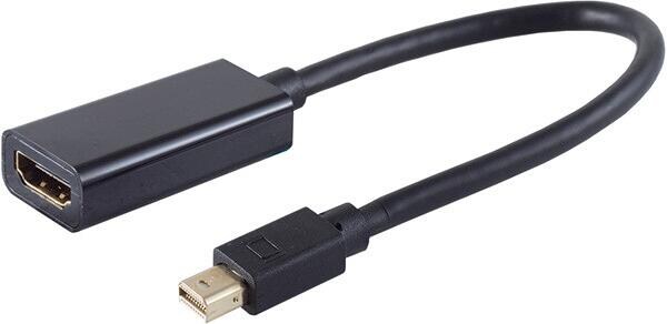 S-CONN Mini DP 1.4 Adapter, mDP-HDMI, 4K60Hz, schwarz (10-79001)