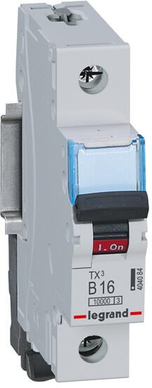 Legrand 404082 Leitungsschutzschalter, TX3, B-Charakteristik, 10A, 1-Polig, 10kA, 230V