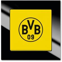 Busch-Jaeger 2000/6 UJ/01 Fanschalter Borussia Dortmund, Bundesliga Fanschalter, Aus- und Wechselschaltung (2CKA001012A2159)