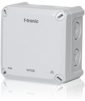 f-tronic NFK08gr FR-Abzweigkasten, 85x85x54mm, IP66, grau (7340190)