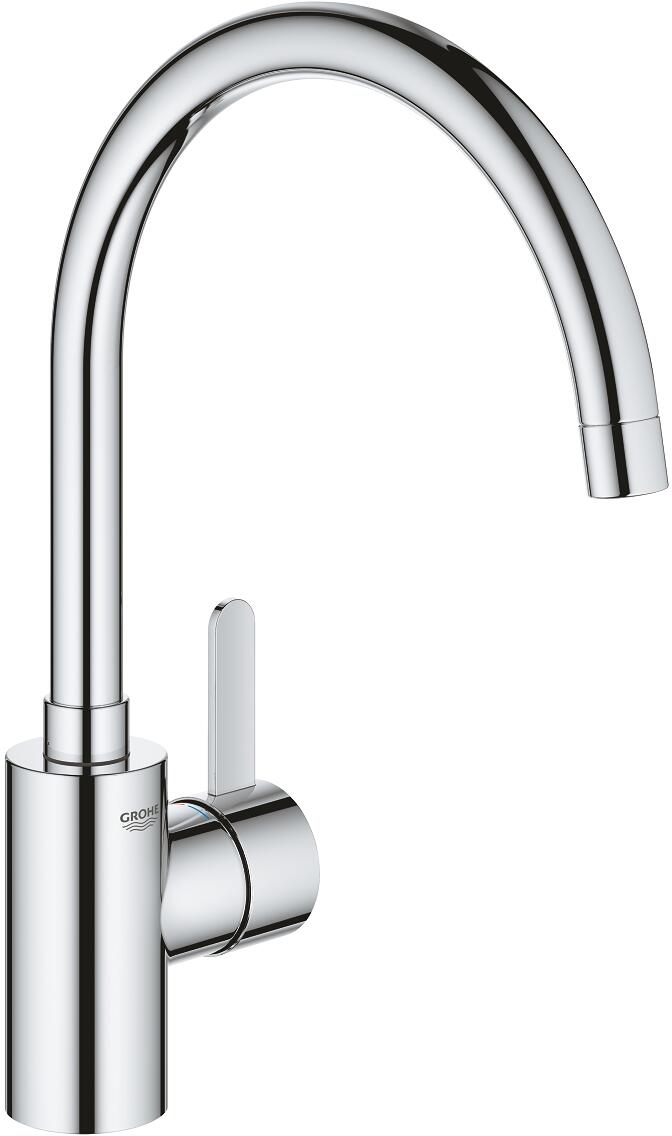 GROHE Eurosmart 32843 Cosmopolitan Einhand-Spültischbatterie, DN15, Hochdruck, hoher Auslauf, EcoJoy, chrom (3284320E)