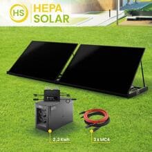 HEPA Solar POWER-KIT 880 HPBC-PV-Module inkl. Mikrowechselrichter 800W, Powercube und Zubehör (300113080001)