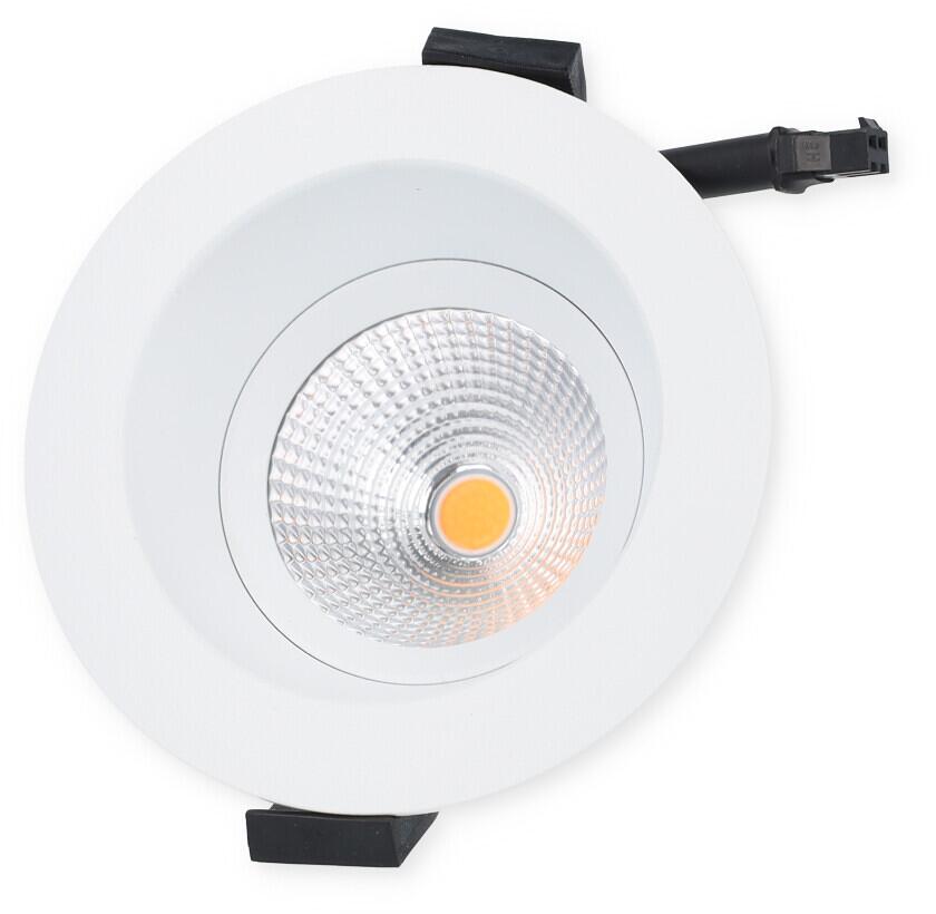 The Light Group Downlight SLC ONE SOFT R68-83 WH 620TED 3000K CRI90 IP44 36°, 8W, 620lm, weiß (SLC1125)