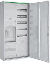 ABN ABNRS207E0031 Zählerschrank, eHZ, 1Z, 1R, 1V, 1APZ, HLAK/OKK, IP44, SKII, 5-polig, 550x1100x210mm, verkehrsweiß