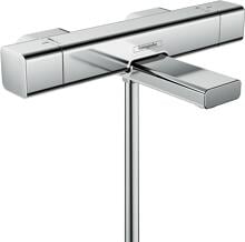hansgrohe Ecostat E Wannenthermostat Aufputz, Metall, 18,6 l/min, mit Rückflussverhinderer, Chrom, (15774000)