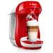 Bosch TAS1006 TASSIMO Multi-Getränke-Automat HAPPY, 1400W, Ein-Knopf-Bedienung, INTELLIBREW, bright red