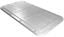 Rittal AX Kunststoff Flanschplatte modular, metrische Vorprägungen, 436x221mm (2567200)