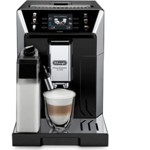 DeLonghi ECAM 550.65 Kaffeevollautomat, 1450W, für Kaffeebohnen & -pulver, automatische Reiningung, schwarz/silber