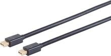 S-CONN Mini Displayportkabel, 1.2, UHD 4K2K, schwarz, 1m (10-51025)