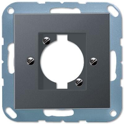 Jung A 568-1 BF ANM Abdeckung für Steckverbinder und Chassisstecker, Thermoplast lackiert, anthrazit matt