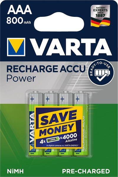 VARTA 56703 Akku AAA Power 1,2V 800mAh