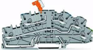 Wago 2003-6641 Installationsetagenklemme mit schwenkbarem Trennmesser, NT/L/PE 4 mm²