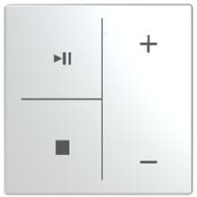Busch-Jaeger LFMW/A.4.63.1-866 Taster, Busch-axcent, Solo, future, 4-fach, Symbol Musiksteuerung, Edelstahl (2CKA006199A0334)