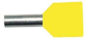 Protec.class PAEH 600D/14 Doppel-Aderendhülsen 2 x 6 mm² (05101094), gelb, 100 Stck.