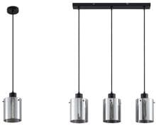 Brumberg MURRAY Pendelleuchte für E27-LED-Retrofit-Lampe, metallisiertem Glaszylinder rund, schwarz matt/metallisiert