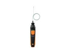 Testo 915i Thermometer mit flexiblem Fühler, Typ K, Klasse 1, Bluetooth, schwarz/orange (0563 4915)