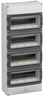 Spelsberg AK 56 Kleinverteiler, 4-reihig, 56 Teilungseinheiten, IP65, 315x750x155 mm, grau (73345601)