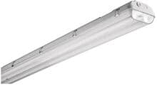 Fluolite Feuchtraum-Wannenleuchte IP65, elektronisches Vorschaltgerät EVG, für Leuchtstofflampe 2xT26, 58W, grau (61061502)