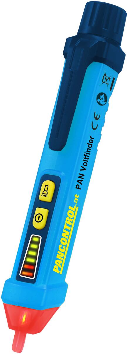 Pancontrol PAN Voltfinder Kontaktloser Premium-Spannungsprüfer, 3-stufige Anzeige, 12 - 1000V AC, LED-Lampe