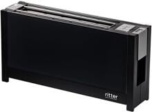 Ritter VOLCANO5 Toaster, 2 Scheiben, 950 W, Brötchenauflage, Auftau- und Aufwärmfunktion, schwarz