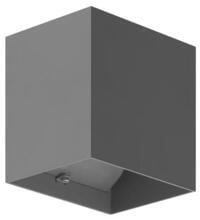 Brumberg IDAS LED-Wandanbauleuchte 230 V AC, 50Hz, 3.000K, IP54, Lichtaustritt direkt/indirekt, schaltbar, graphit struktur 