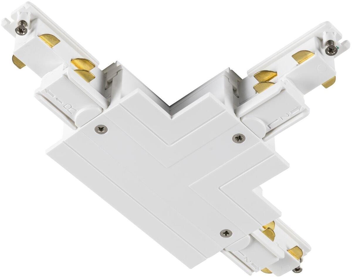 SLV T-Verbinder für S-TRACK 3-Phasen-Einbauschiene, Erde außen links, DALI, weiß (1006530)
