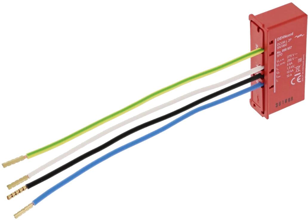 Dehn DCOR L 2P SN1860 Überspannungsableiter Typ 2 DEHNcord 2-polig für Elektroinstallationssysteme (999937)