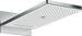 hansgrohe Rainmaker Select Duschkopf 580 3 Strahlarten wassersparend mit Wandanschluss, Metall, 9,5 l/min, 586 x 258 mm, Weiß/Chrom, (24011400)