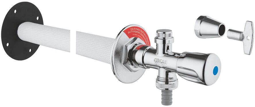 GROHE Außenwandventil Bausatz Eurotec, chrom (41208000)
