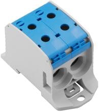 Weidmüller WPD 231 2X95/2X95 BL Potentialverteilerklemme, Schraubanschluss, 95qmm, 232A, 1000V, 4 Anschlüsse, blau (2502710000)
