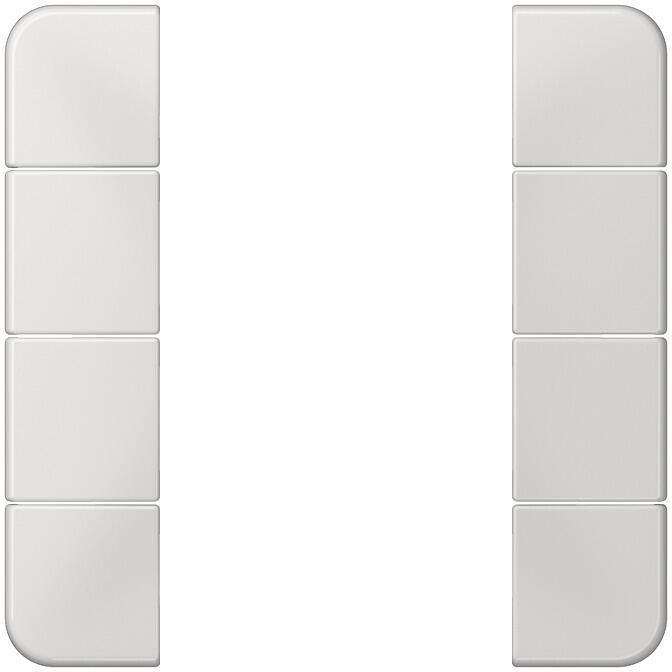 Tastensatz 4fach, komplett, lichtgrau, CD 500 & CD plus, Jung CD504TSALG