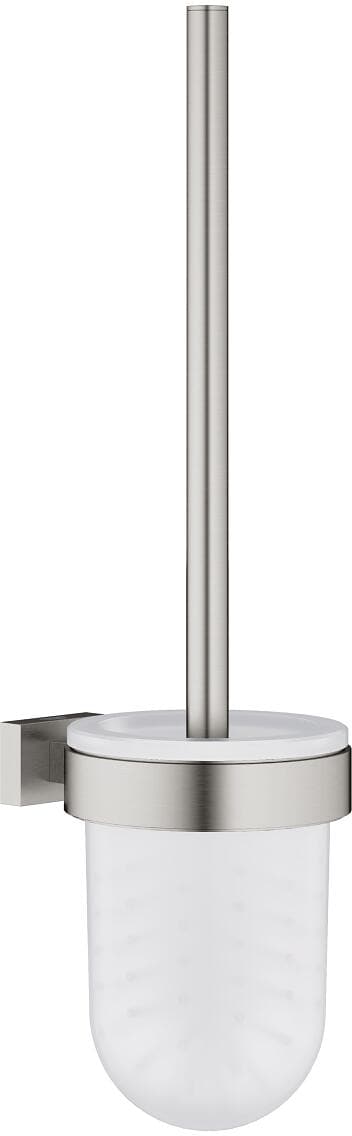 GROHE Essentials Cube Toilettenbürstengarnitur, supersteel (40513DC1)