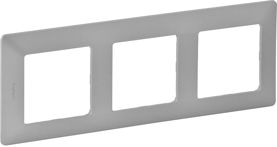 Legrand 754133 3-fach Rahmen Valena Life/Allure aluminium