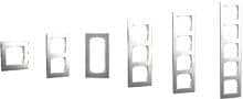 Merten Rahmen, M-Pure Decor, Edelstahl/aluminium