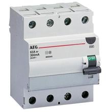 AEG FP A 4 63/030 FI-Schalter, 4-polig, 63A, 30mA, Typ A (4TQA603410R0000)