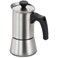 Bosch HEZ9ES100 Espressokocher, 4 Tassen, 200 ml, induktionsgeeignet, wärmeisolierter Griff, edelstahl