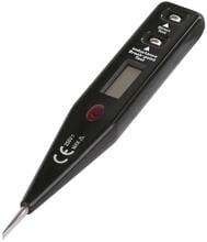EMOS VT-121 Spannungsprüfer, 2–230 V AC, 12–250 V DC, optische Signalisierung, schwarz (2201019000)