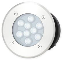 Trio Bodeneinbaustrahler BELAJA – 821660207, incl. 1x SMD LED, 9W · 1x 540lm, 3000K, nickel matt
