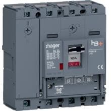 Hager HNS161GC Leistungsschalter h3+ P160 LSnI 4P4D N0-50-100% 160A 40kA CTC