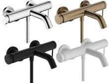 hansgrohe Tecturis S Einhebel-Wannenarmatur Aufputz, Messing